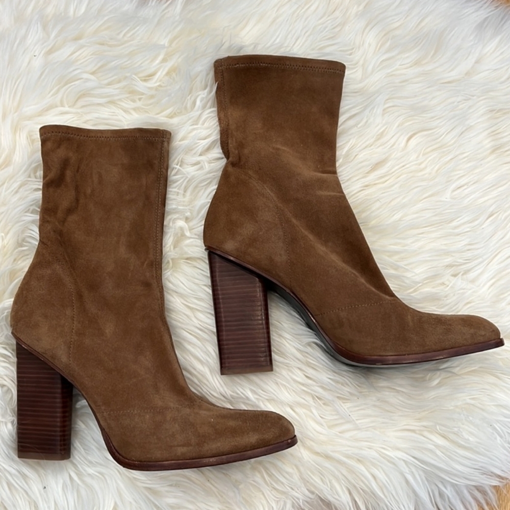 Alexander Wang Gia Suede Ankle Boots Size 39.5